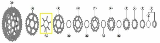 Shimano - Entretoise Y-1VN02000 Pour Cassette CS-M7000 SLX 11 Vitesses -Vélo Soldes Boutique shimano entretoise y1vn02000 cassette cs m7000 3840x2160